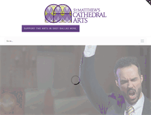 Tablet Screenshot of cathedralartsdallas.org